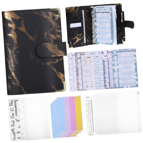 DOITOOL Budgetplaner Ringbuch mit Reißverschluss Umschlägen Geld Sparbuch Organizer mit Mehrfachen Taschen Dickem Papier und Flexiblem Herausnehmensystem Finanzplaner für Effektive von DOITOOL