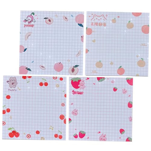 DOITOOL Bücher Fruchtige Notizaufkleber Portable Memo Pads für Büro Schule Zuhause Adorable Haftnotizen für To Do Listen Erinnerungen für Studenten Lehrer von DOITOOL
