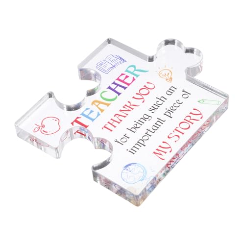 DOITOOL Bürotischschild für Lehrer Dekorationen Danke Lehrer Tischdekoration graviert namensschild für Schreibtisch mit Dekoration zum Lehrertag zum Lehrertag Acryl Transparent DOITOOL Bürotischschild für Lehrer Dekorationen Danke Lehrer Tischdekoration graviert namensschild für Schreibtisch mit Dekoration zum Lehrertag zum Lehrertag Acryl Transparent von DOITOOL