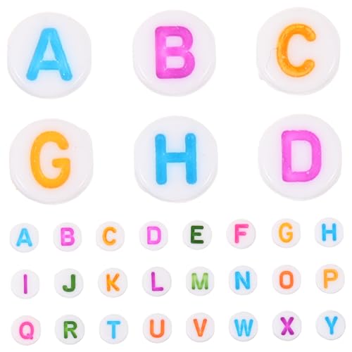 DOITOOL Bunte Buchstabenperlen mit Großem Sichere DIY Schmuckperlen für Armbänder Halsketten Dekorative Glatte Oberfläche Langlebiges Material Kreative Bastelperlen DOITOOL Bunte Buchstabenperlen mit Großem Sichere DIY Schmuckperlen für Armbänder Halsketten Dekorative Glatte Oberfläche Langlebiges Material Kreative Bastelperlen von DOITOOL