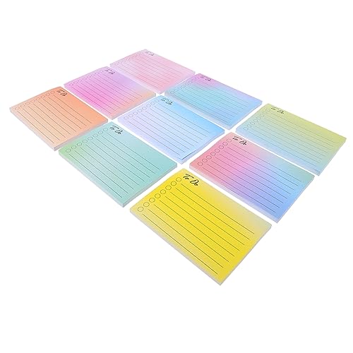 DOITOOL Bunte Haftnotizen Selbstklebende Notizblätter für Büro und Schule Adorable Design Einfache Handhabung Wiederverwendbar Farben von DOITOOL