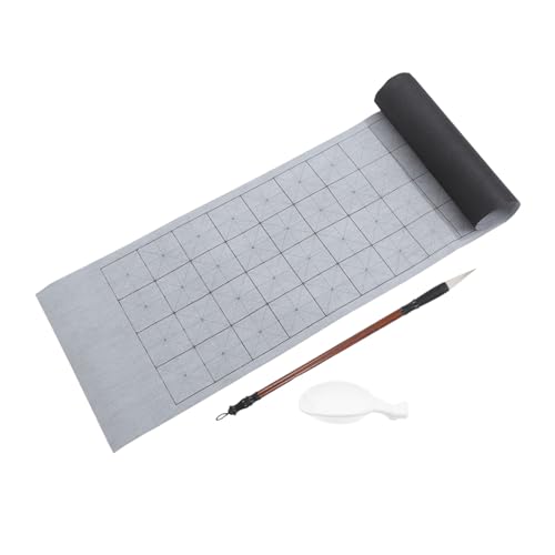 DOITOOL Chinesisches Kalligraphie Set für Anfänger mit Wiederverwendbarem Wasser Schreibstoff Pinsel und Wasserschale Schnelltrocknend Xuan Papier Textur für Tägliches Üben und von DOITOOL