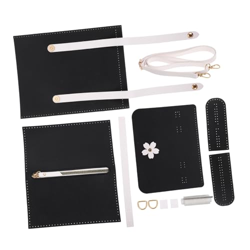 DOITOOL DIY Handgefertigtes PU Ketten Schultertaschen Quadratische Umhängetasche mit Handnähmaterial Originelles Material für Damen Taschenzubehör Langlebiges DIY Bag Accessory von DOITOOL