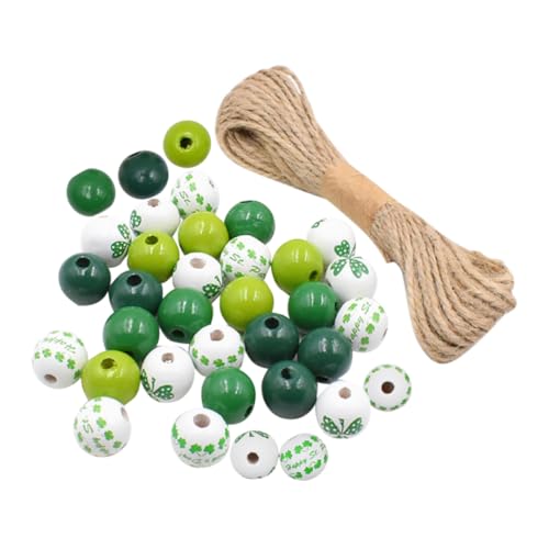 DOITOOL DIY Holzperlen für Schmuckherstellung und Basteln Lose Bunte Perlen für Patricks Day Dekoration Vielseitig Einsetzbar für Armbänder Halsketten und Girlanden DOITOOL DIY Holzperlen für Schmuckherstellung und Basteln Lose Bunte Perlen für Patricks Day Dekoration Vielseitig Einsetzbar für Armbänder Halsketten und Girlanden von DOITOOL