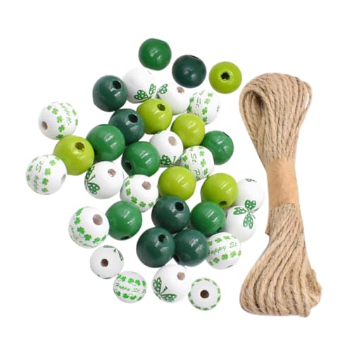 DOITOOL DIY Holzperlen mit Glatter Oberfläche und Bohrung Leichte und Langlebige Abstandsperlen für Patricks Day Schmuckherstellung und Kreative DIY Dekorationen DOITOOL DIY Holzperlen mit Glatter Oberfläche und Bohrung Leichte und Langlebige Abstandsperlen für Patricks Day Schmuckherstellung und Kreative DIY Dekorationen von DOITOOL