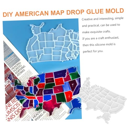 DOITOOL DIY Karte Silikon Gießform für Epoxidharz Puzzleformen Transparenter Silikonform für DIY Handwerk Einfach zu Entformen Kreative Bastelmaterialien für Individuelle Puzzle Deko von DOITOOL