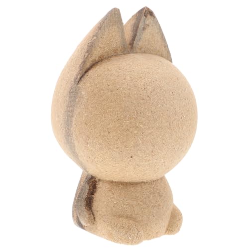 DOITOOL DIY Malerei Katzenfigur Holzornament Design für Heimdekoration und Unvollendetes Modell für DIY Enthusiasten Sicher und Langlebig Perfektes Accessoire von DOITOOL