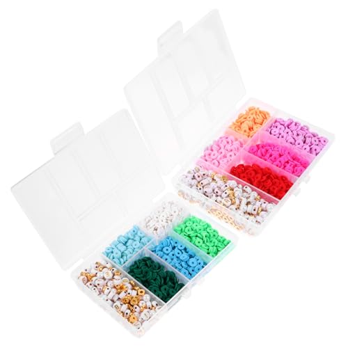DOITOOL DIY Polymer Clay Perlen Boxen mit Farben Lose Perlen für Armbänder und Schmuckherstellung Perfektes Bastelzubehör für Kreative von DOITOOL