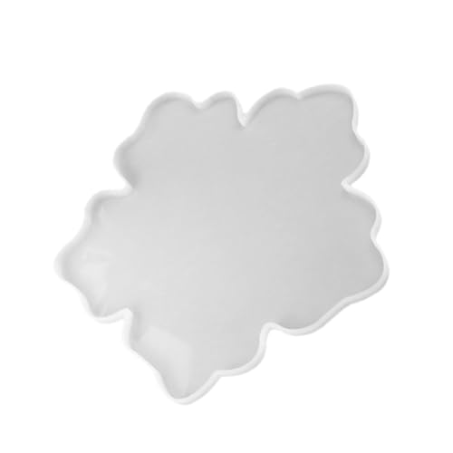 DOITOOL DIY Silikonform Blütenform Spiegeloberfläche Langlebig Sicher für Epoxidharz Anhänger Untersetzer Basis Basteln Zuhause Studio Weiß von DOITOOL