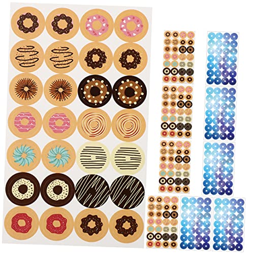 DOITOOL Dekorative Lochaufkleber für Loseblattpapier Donut und Sternenhimmel Sticker zur Reparatur von Papierlöchern für Schule und Büro von DOITOOL