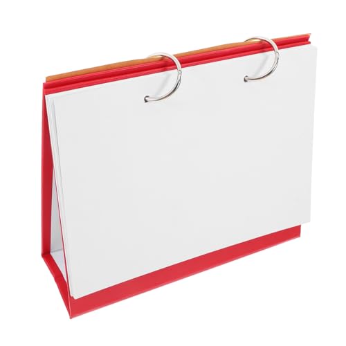 DOITOOL Desktop Kalender Ringbuch Mit Abnehmbaren Für DIY Zeichnungen Notizen Rotes Cover Weiße Kartonseiten Für Kreative Handwerker DOITOOL Desktop Kalender Ringbuch Mit Abnehmbaren Für DIY Zeichnungen Notizen Rotes Cover Weiße Kartonseiten Für Kreative Handwerker von DOITOOL