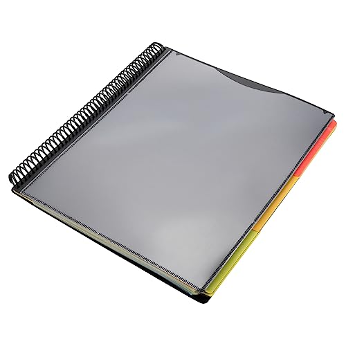 DOITOOL Dieser Ordner stapelbar Binder Spiralmappe Spulendesign Ordner klassifizieren Dokumentenhalter Dateiorganisator Dokument Organizer Ordner Office-Dateiordner Filer-Ordner Schwarz von DOITOOL