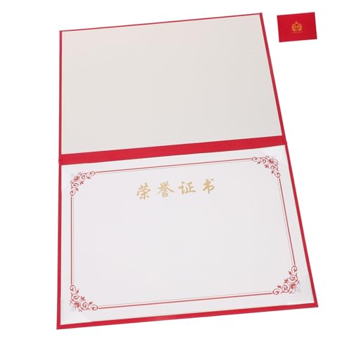 DOITOOL Diplomumsmappe mit Rotem Zertifikatumschlag und Leerem Urkundenpapier Passend für Abschluss Mitarbeiteranerkennung Wettbewerbe und Auszeichnungen mit Praktischem Beschriftungsfeld DOITOOL Diplomumsmappe mit Rotem Zertifikatumschlag und Leerem Urkundenpapier Passend für Abschluss Mitarbeiteranerkennung Wettbewerbe und Auszeichnungen mit Praktischem Beschriftungsfeld von DOITOOL