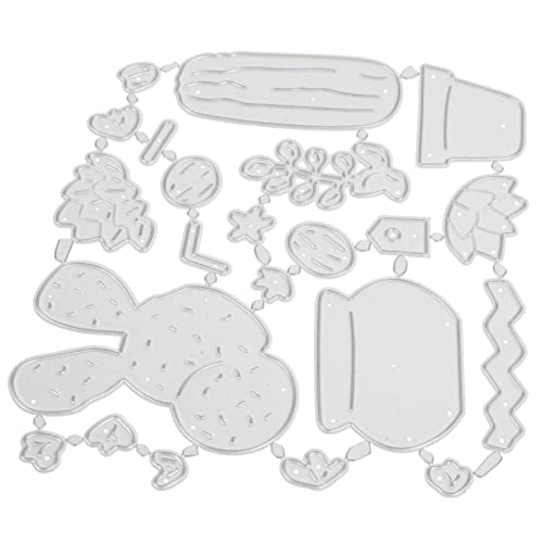 DOITOOL Diy Carbon Steel Kaktus Schneidform für Scrapbooking Präzise Stanzschablone mit Filigranem Kaktusdesign Metall Stanzform für Diy Grußkarten Albumdekoration und Bastelprojekte von DOITOOL
