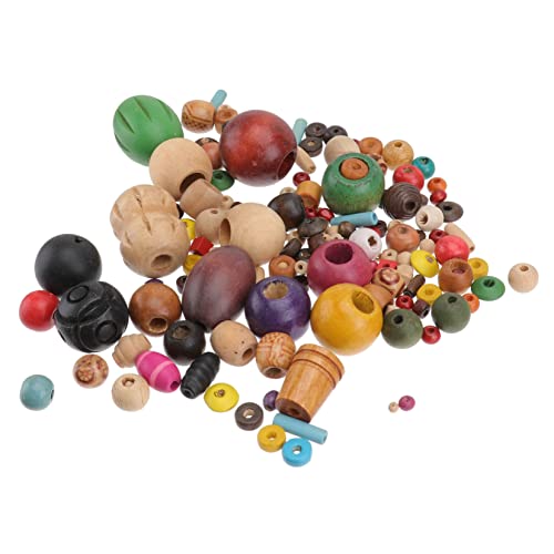 DOITOOL Diy Holzperlen Bunte Holzperlen für Armbänder und Bastelprojekte Robuste Materialien für Kreative Handarbeiten für Schmuckgestaltung und Heimdekoration von DOITOOL