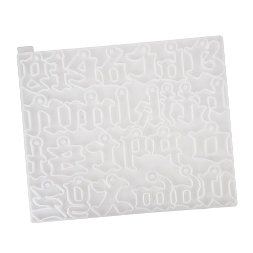 DOITOOL Diy Schlüsselanhänger Silikonform für Buchstaben Handgefertigte Epoxidharz Schmuckherstellung Langlebig und Leicht für Bastelprojekte und Kreative Anhängergestaltung von DOITOOL