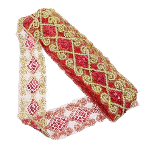 DOITOOL Diy Spitzenborte mit Pailletten Yards Farbenfrohe Dekoration für Hochzeiten Partys und Diy Projekte Vielseitig Einsetzbar für Kleidung Accessoires Vorhänge und Mehr von DOITOOL