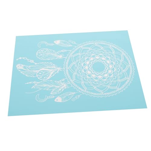 DOITOOL Diy Wiederverwendbare Schablonen für Siebdruck Selbstklebendes Mesh Transfer Design für Projekte für Stoffe und Mehr von DOITOOL