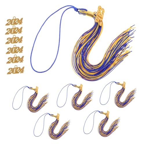 DOITOOL Doktorhut Abschluss Quasten Teilig Handgefertigte Decorations Polyester Tasseln und Gold Langlebige Graduation Dekoration für Feierliche Zeremonien von DOITOOL
