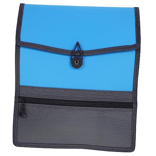 DOITOOL Dokumenten Organizer Tasche für Männer und Frauen Wasserdichter PP Canvas Aktenordner mit Reißverschluss Große Kapazität für Wichtige Unterlagen und Reiseunterlagen Blau von DOITOOL