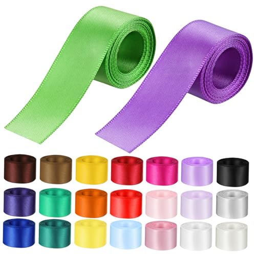 DOITOOL Doppelseitiges Satinband für Hochzeiten Partys und Bastelprojekte Farben Breit Hochwertigem für Dekorationen und Näharbeiten DOITOOL Doppelseitiges Satinband für Hochzeiten Partys und Bastelprojekte Farben Breit Hochwertigem für Dekorationen und Näharbeiten von DOITOOL