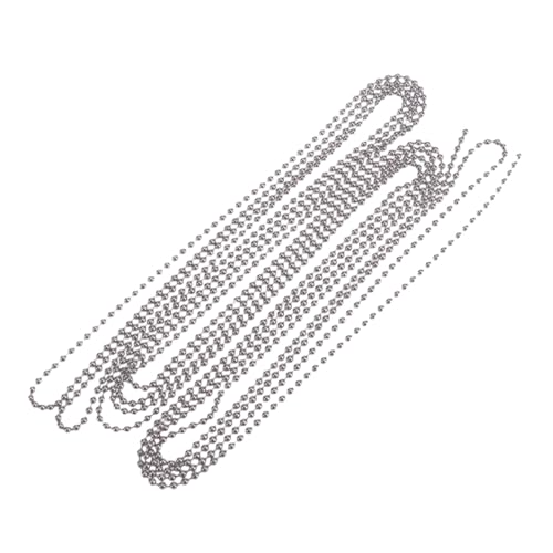 DOITOOL Edelstahl Kugelkette Durchmesser mit Verchromten Verbindungsstücken Anpassbare Perlenkette für Schlüsselanhänger Hundemarken DIY Schmuck und Bastelprojekte DOITOOL Edelstahl Kugelkette Durchmesser mit Verchromten Verbindungsstücken Anpassbare Perlenkette für Schlüsselanhänger Hundemarken DIY Schmuck und Bastelprojekte von DOITOOL