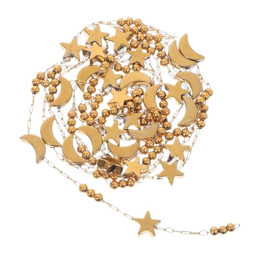 DOITOOL Edelstahl Schmuckkette mit Mond Stern-elementen Vergoldete DIY Schmuckkette für Halskette Armband Ohrringe Langlebig Glänzend Veredelt für Kreative Schmuckherstellung und Täglichen DOITOOL Edelstahl Schmuckkette mit Mond Stern-elementen Vergoldete DIY Schmuckkette für Halskette Armband Ohrringe Langlebig Glänzend Veredelt für Kreative Schmuckherstellung und Täglichen von DOITOOL