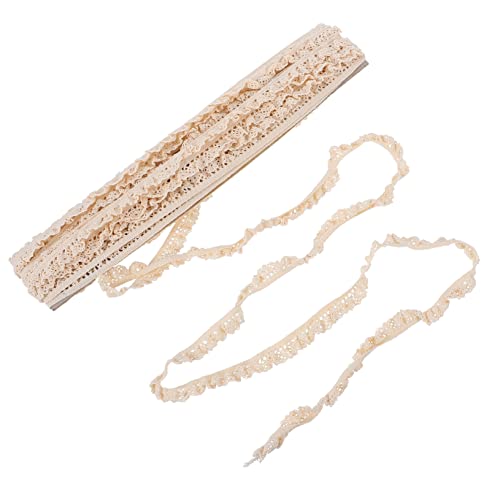 DOITOOL Elastisches Spitzenband Baumwolle Yards Breit für Diy Bastelprojekte Kleidung und Hochzeitsdekoration Langlebig und Hautfreundlich von DOITOOL