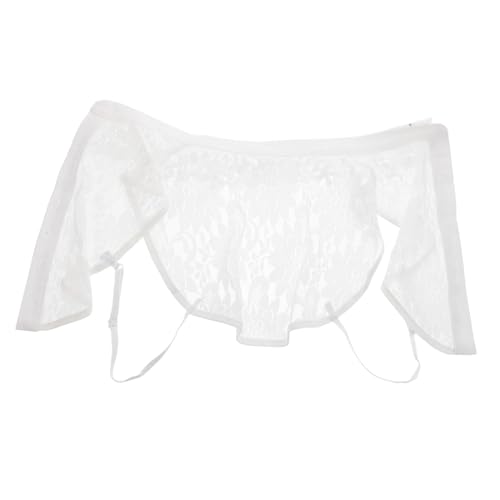 DOITOOL Eleganter Damen Fake Kragen aus Spitze Abnehmbarer Polyester Einsteckkragen für Blusen und Hemden Vielseitig Kompatibel Stilvoller Spitzenbesatz für Modische Outfits von DOITOOL