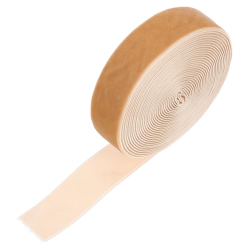 DOITOOL Elegantes Samtband Geschenkband in Kamel Dekoratives Geschenkband für Hochzeit Basteln Brautsträuße DIY Deko Handgefärbt Strapazierfähig Vielseitig Einsetzbar von DOITOOL