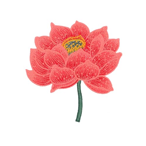 DOITOOL Ethnischer Gestickter Lotus Aufnäher Rot Langlebiger Stoffapplikation Patch für Kleidung DIY Dekoration für Jacken Taschen Kleider Umweltfreundlich und Praktisch DOITOOL Ethnischer Gestickter Lotus Aufnäher Rot Langlebiger Stoffapplikation Patch für Kleidung DIY Dekoration für Jacken Taschen Kleider Umweltfreundlich und Praktisch von DOITOOL