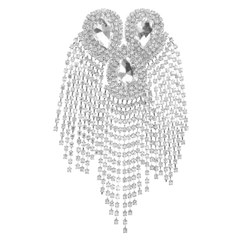 DOITOOL Europäischer Diamantanzug Mode Schulter Epauletten Quaste Abzeichen Quaste Schulter Quasten Dekorationen Anzug Zubehör Strass Schulterkette Anzug Epauletten Männer Epauletten DOITOOL Europäischer Diamantanzug Mode Schulter Epauletten Quaste Abzeichen Quaste Schulter Quasten Dekorationen Anzug Zubehör Strass Schulterkette Anzug Epauletten Männer Epauletten von DOITOOL