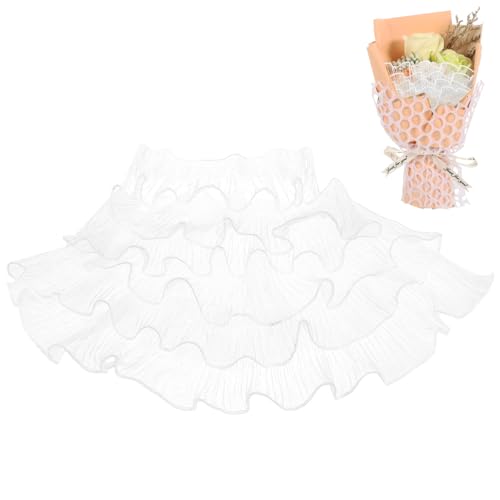 DOITOOL Falten-Rüschensaumband, Weißes Polyester, 5 Yards, Rüschenspitze für Nähprojekte und DIY-Dekorationen DOITOOL Falten-Rüschensaumband, Weißes Polyester, 5 Yards, Rüschenspitze für Nähprojekte und DIY-Dekorationen von DOITOOL