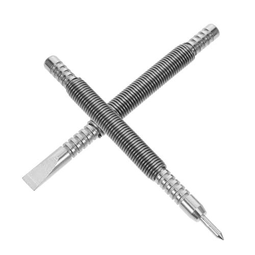 DOITOOL Federbelastetes Nagelsetzerset Hammerloser Stahlnagel bohrer Doppelseitiger Federkörner für Metall Holzarbeiten Langlebiges Carbon stahl werkzeug für Präzises Bohren und Markieren von DOITOOL
