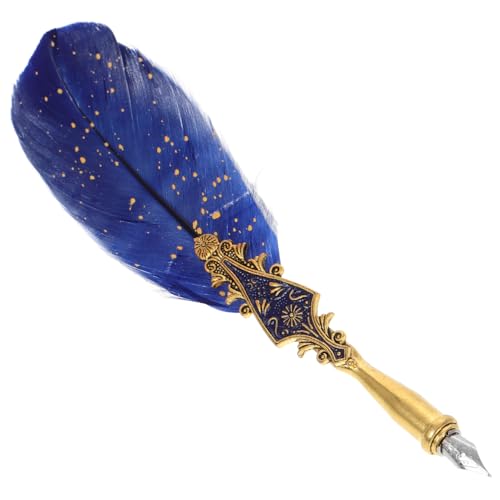 DOITOOL Federstift dekorativer Füllfederhalter Tinte Füllfederhalter Vintage Füllfederhalter Vintage -Stifte Kalligraphie-Füllfederhalter altmodischer Stift ausgefallener Stift Metall Blau DOITOOL Federstift dekorativer Füllfederhalter Tinte Füllfederhalter Vintage Füllfederhalter Vintage -Stifte Kalligraphie-Füllfederhalter altmodischer Stift ausgefallener Stift Metall Blau von DOITOOL