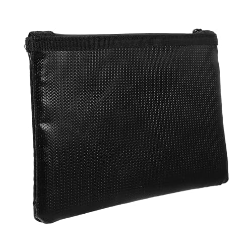 DOITOOL Feuerfester Dokumentenbeutel Tragbare Datei Organizer Tasche für Wichtige Unterlagen und Sicher für Zuhause und Unterwegs Schwarz von DOITOOL