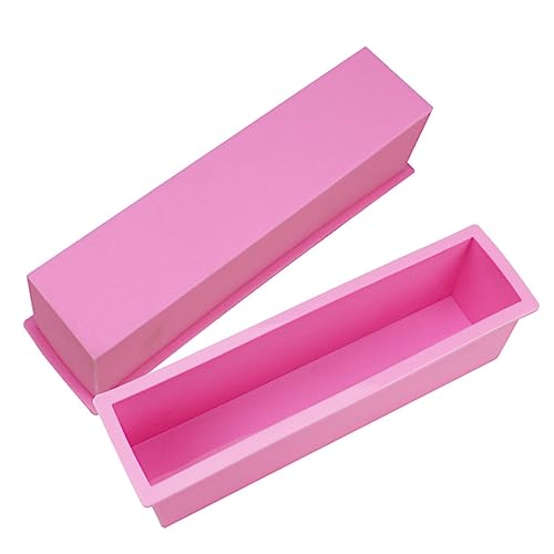 DOITOOL Flexible Rechteckige Seifenform Silikon DIY Seifenwerkzeuge für Handgefertigte Kuchen und Mehr Große Hitzebeständig und Einfach zu Reinigen von DOITOOL