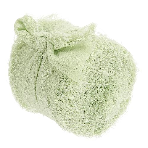 DOITOOL Fransenband Seidenähnlichem Material Glattes Geschenkband für Blumenverpackungen Diy Dekorationsband Matcha Grün von DOITOOL