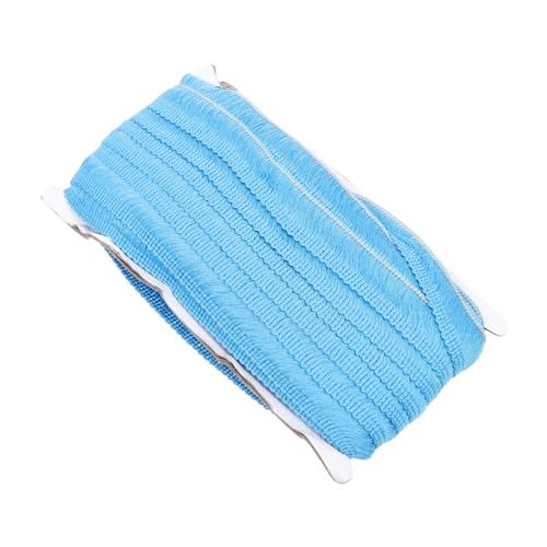 DOITOOL Fransenborte Buntem Polyester Quasten für Diy Kleidung Kissen und Heimdekoration Blau Hochwertige Nähzubehör für Kreative Projekte von DOITOOL