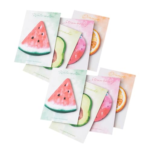 DOITOOL Fruchtförmige Haftnotizen Selbstklebende Notizblöcke Bunten Designs Wassermelone Avocado für Büro Schule und Zuhause DOITOOL Fruchtförmige Haftnotizen Selbstklebende Notizblöcke Bunten Designs Wassermelone Avocado für Büro Schule und Zuhause von DOITOOL