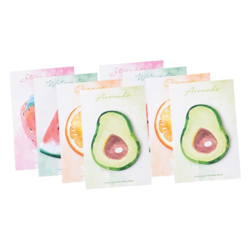 DOITOOL Fruchtform Klebrige Noten Memo-aufkleber Memo -pad Kleines Notizblock Selbstklebender Notizblock Selbstklebender Hinweisaufkleber Self-stick-notepads Für Lehrer Notizblöcke Papier von DOITOOL
