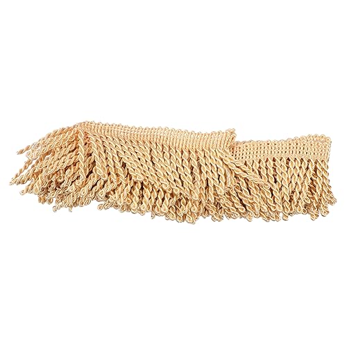 DOITOOL Gardinen-Spitzen-Zubehör Quaste golden Dekoration Fransenband weiß Perlen Nähen home decor wohnungseinrichtung bastelzubehör Fransenbesatz für Gardinen Sofa-Fransenbesatz Polyester DOITOOL Gardinen-Spitzen-Zubehör Quaste golden Dekoration Fransenband weiß Perlen Nähen home decor wohnungseinrichtung bastelzubehör Fransenbesatz für Gardinen Sofa-Fransenbesatz Polyester von DOITOOL
