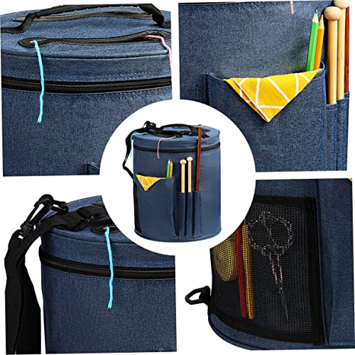 DOITOOL Garnaufbewahrungstasche Oxford Organizer Für Strick Und Häkelutensilien Praktische Tote Für Projekte Langlebig Und Vielseitig von DOITOOL