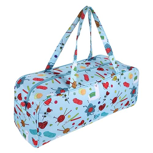 DOITOOL Garnbeutel Mit Großer Kapazität Handtasche Oxford Stoff Blaue Muster Robuste Schultertasche Für Outdoor Aktivitäten Und Aufbewahrung DOITOOL Garnbeutel Mit Großer Kapazität Handtasche Oxford Stoff Blaue Muster Robuste Schultertasche Für Outdoor Aktivitäten Und Aufbewahrung von DOITOOL