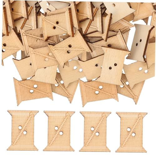 DOITOOL Garnspulen-Organizer aus Holz für Näh-, Strick- und Bastelprojekte, leichtes und langlebiges Fadenwindbrett für Anfänger und einfache Bedienung, 50 Stück DOITOOL Garnspulen-Organizer aus Holz für Näh-, Strick- und Bastelprojekte, leichtes und langlebiges Fadenwindbrett für Anfänger und einfache Bedienung, 50 Stück von DOITOOL