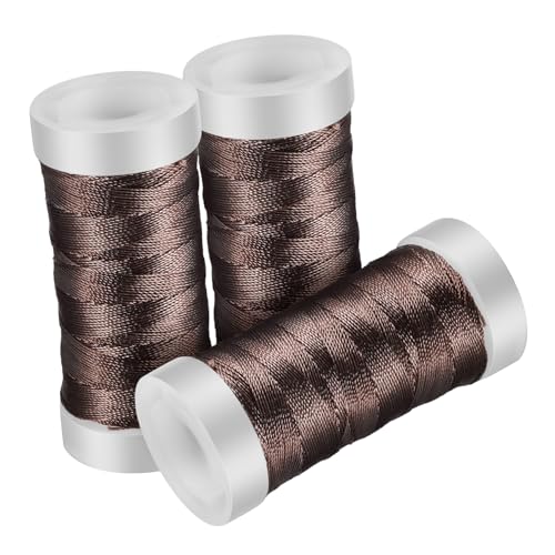 DOITOOL Geflochtene Turmlinie Fäden Faden Handwerk Stich Handnähgarn Stickereien Stickgarn-Kit Quiltgarn für Nähmaschine Stickgarn zum Nähen Schmuckseil zum Aufhängen Nylon Hellbraun DOITOOL Geflochtene Turmlinie Fäden Faden Handwerk Stich Handnähgarn Stickereien Stickgarn-Kit Quiltgarn für Nähmaschine Stickgarn zum Nähen Schmuckseil zum Aufhängen Nylon Hellbraun von DOITOOL