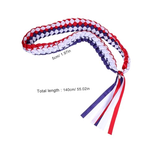 DOITOOL Geflochtenes Abschlussband Leis aus Polyester Elastisches Verstellbares Ribbon für Mittelschule Highschool College Master Doktoranden Elegantes Langlebiges Abschlussfeier von DOITOOL