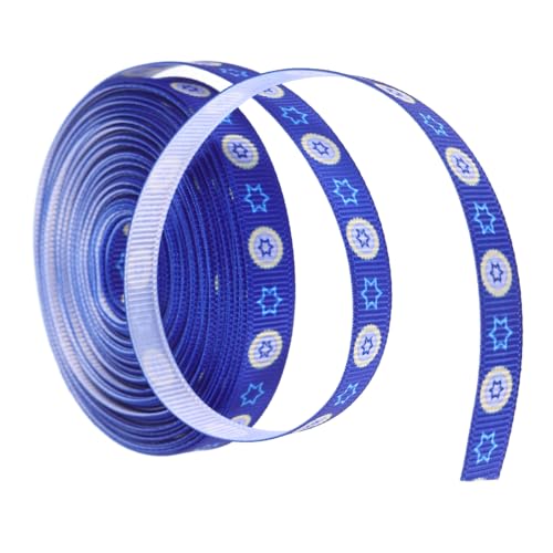 DOITOOL Geschenkverpackungsband Hanukkah Dekoratives Geschenkband Breit DIY Schleifenband für Geschenkverpackung Haaraccessoires Bastelprojekte DOITOOL Geschenkverpackungsband Hanukkah Dekoratives Geschenkband Breit DIY Schleifenband für Geschenkverpackung Haaraccessoires Bastelprojekte von DOITOOL