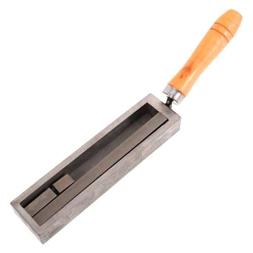 DOITOOL Gießform für Gold Silber und Graphit Ingot Mold mit Holzgriff für Diy Projekte und Metallveredelung Energieeffizient und Temperaturbeständig von DOITOOL