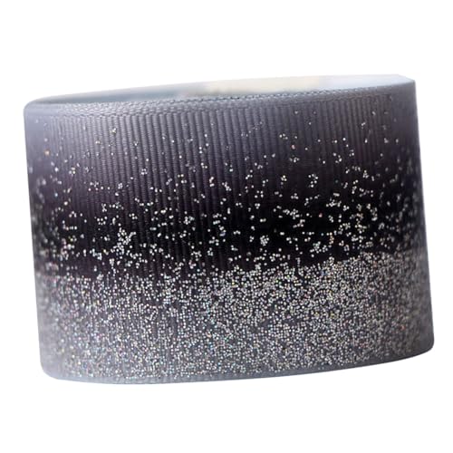 DOITOOL Glitter Grosgrain Geschenkband Schwarz Yards DIY Bastelband mit Farbverlauf Dekoratives Schleifenband für Geschenkverpackung Blumen Party Hochzeitsdeko DOITOOL Glitter Grosgrain Geschenkband Schwarz Yards DIY Bastelband mit Farbverlauf Dekoratives Schleifenband für Geschenkverpackung Blumen Party Hochzeitsdeko von DOITOOL